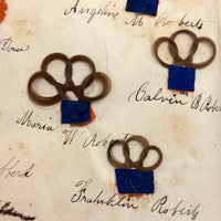 Exquisite Diminutive (but Very Dense) 1850s Hair Wreath Memento Book