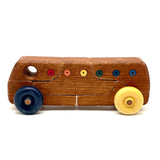 Excellent 1982 Colorful Wooden Puzzle Bus, LS Ruth, Guilford, CT