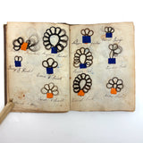 Exquisite Diminutive (but Very Dense) 1850s Hair Wreath Memento Book