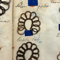 Exquisite Diminutive (but Very Dense) 1850s Hair Wreath Memento Book