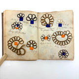 Exquisite Diminutive (but Very Dense) 1850s Hair Wreath Memento Book