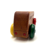 Excellent 1982 Colorful Wooden Puzzle Bus, LS Ruth, Guilford, CT