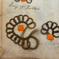 Exquisite Diminutive (but Very Dense) 1850s Hair Wreath Memento Book