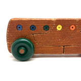 Excellent 1982 Colorful Wooden Puzzle Bus, LS Ruth, Guilford, CT