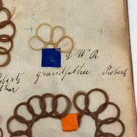 Exquisite Diminutive (but Very Dense) 1850s Hair Wreath Memento Book