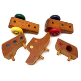 Excellent 1982 Colorful Wooden Puzzle Bus, LS Ruth, Guilford, CT