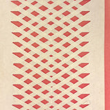 To Paul from Grand-ma, 1925 Cut Paper Lattice With Brilliantly Toned Pink Backing