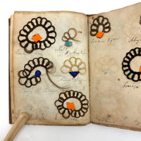 Exquisite Diminutive (but Very Dense) 1850s Hair Wreath Memento Book