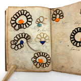 Exquisite Diminutive (but Very Dense) 1850s Hair Wreath Memento Book