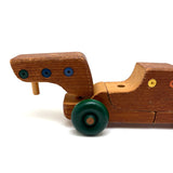 Excellent 1982 Colorful Wooden Puzzle Bus, LS Ruth, Guilford, CT