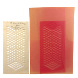 To Paul from Grand-ma, 1925 Cut Paper Lattice With Brilliantly Toned Pink Backing