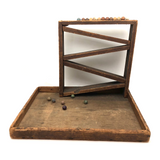 Antique Homemade Marble Run with Large Catching Platform (for All Sorts of Things)