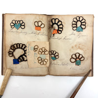 Exquisite Diminutive (but Very Dense) 1850s Hair Wreath Memento Book