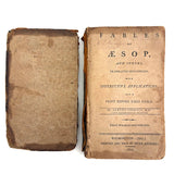 Scarce 1802 Copy, Samuel Croxall's Fables of Aesop, First Wilmington Edition, with Engravings Throughout (Great Bedtime Reading!)
