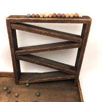 Antique Homemade Marble Run with Large Catching Platform (for All Sorts of Things)