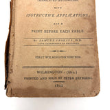 Scarce 1802 Copy, Samuel Croxall's Fables of Aesop, First Wilmington Edition, with Engravings Throughout (Great Bedtime Reading!)