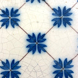 19th Century French Pas de Calais Hand-painted Blue and White Tiles - Mixed Set of Nine
