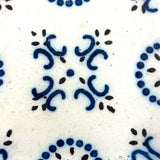 19th Century French Pas de Calais Hand-painted Blue and White Tiles - Mixed Set of Nine