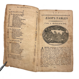 Scarce 1802 Copy, Samuel Croxall's Fables of Aesop, First Wilmington Edition, with Engravings Throughout (Great Bedtime Reading!)