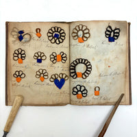 Exquisite Diminutive (but Very Dense) 1850s Hair Wreath Memento Book