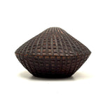 (Feels One Part Treen, One Part Tramp)  Earlier 20th Century Carved Wooden Clam Shaped Box, Believed Japanese