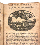 Scarce 1802 Copy, Samuel Croxall's Fables of Aesop, First Wilmington Edition, with Engravings Throughout (Great Bedtime Reading!)