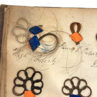 Exquisite Diminutive (but Very Dense) 1850s Hair Wreath Memento Book