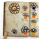 Exquisite Diminutive (but Very Dense) 1850s Hair Wreath Memento Book