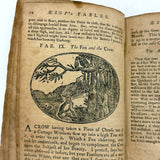 Scarce 1802 Copy, Samuel Croxall's Fables of Aesop, First Wilmington Edition, with Engravings Throughout (Great Bedtime Reading!)