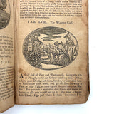 Scarce 1802 Copy, Samuel Croxall's Fables of Aesop, First Wilmington Edition, with Engravings Throughout (Great Bedtime Reading!)