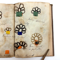 Exquisite Diminutive (but Very Dense) 1850s Hair Wreath Memento Book