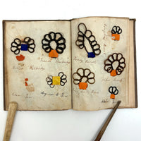 Exquisite Diminutive (but Very Dense) 1850s Hair Wreath Memento Book