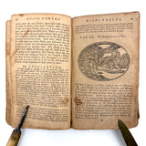 Scarce 1802 Copy, Samuel Croxall's Fables of Aesop, First Wilmington Edition, with Engravings Throughout (Great Bedtime Reading!)