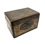 Stunning C. 1800 Very Fine Chinese Export (Canton) Lacquered Tea Caddy