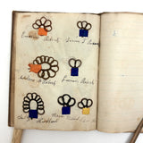 Exquisite Diminutive (but Very Dense) 1850s Hair Wreath Memento Book