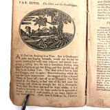 Scarce 1802 Copy, Samuel Croxall's Fables of Aesop, First Wilmington Edition, with Engravings Throughout (Great Bedtime Reading!)