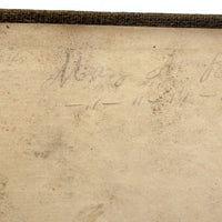 Exquisite Diminutive (but Very Dense) 1850s Hair Wreath Memento Book