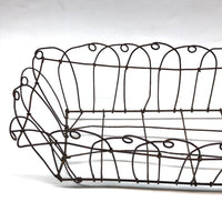 Antique Handmade Wirework Planter Basket