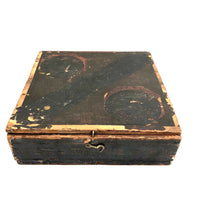 Early O'Brien Brothers Tobacco Box Filled with Color Cube Blocks (Set of 49)