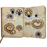 Exquisite Diminutive (but Very Dense) 1850s Hair Wreath Memento Book