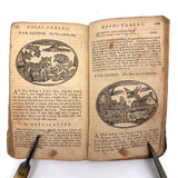 Scarce 1802 Copy, Samuel Croxall's Fables of Aesop, First Wilmington Edition, with Engravings Throughout (Great Bedtime Reading!)