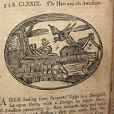 Scarce 1802 Copy, Samuel Croxall's Fables of Aesop, First Wilmington Edition, with Engravings Throughout (Great Bedtime Reading!)