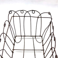 Antique Handmade Wirework Planter Basket