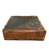Early O'Brien Brothers Tobacco Box Filled with Color Cube Blocks (Set of 49)