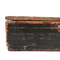 Early O'Brien Brothers Tobacco Box Filled with Color Cube Blocks (Set of 49)