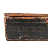 Early O'Brien Brothers Tobacco Box Filled with Color Cube Blocks (Set of 49)