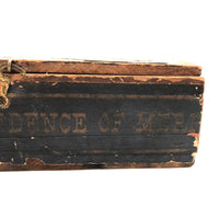 Early O'Brien Brothers Tobacco Box Filled with Color Cube Blocks (Set of 49)