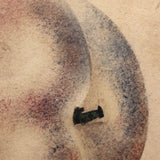 19th C. Sandpaper Theorem Peaches on Card