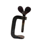 Antique Hand-forged Iron Quilting Clamp with Big Heart (One of Two More Just Found)