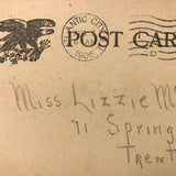 Looking for an Honest Man, 1906 Postcard with Pencil Drawn Honest Little Man!